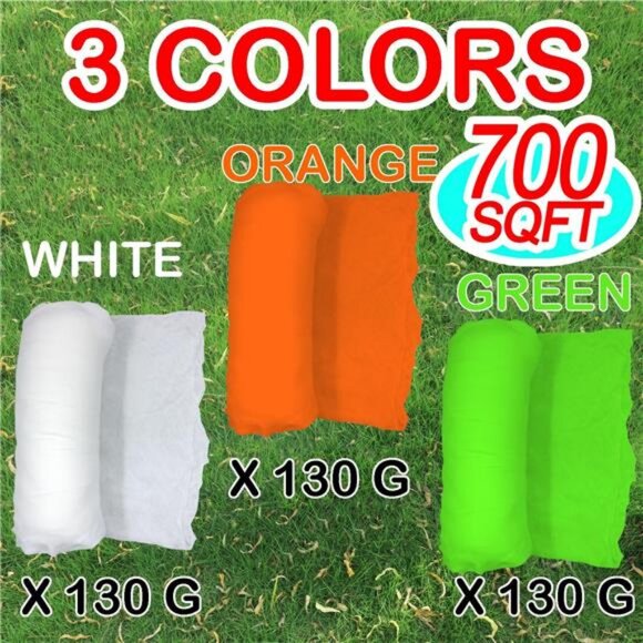 700 sqft Tri-Color Giant Durable Spider Web Halloween Decoration Outdoor - Picture 3 of 7